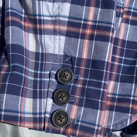 Hollister Blue Plaid Blazer Never Worn S - Picture 2 of 5